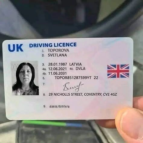 uk drivers license