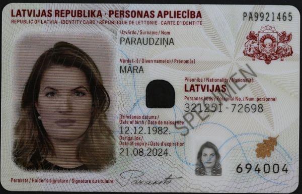 Nopirkt Latvijas ID karti tiešsaistē