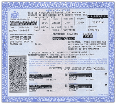 buy USA Vehicle Title